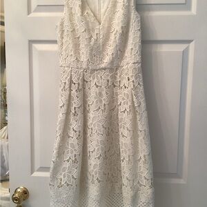 Ann Taylor Ivory Lace Dress
